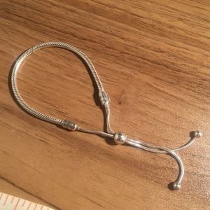 Pandora Silver Snake Chain Slider Bracelet